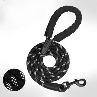 สะท้อนแสงทนทานสายจูงสุนัขขนาดใหญ่การฝึกอบรมวิ่งเชือกกลางปลอก…