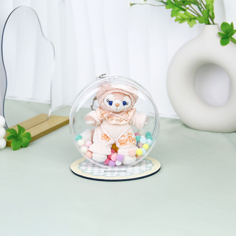 มูซูน กระเป๋าตุ๊กตาทรงกลมใส10ซม.ตุ๊กตาผ้าฝ้ายตุ๊กตาออกถุงเก็บเด็ก