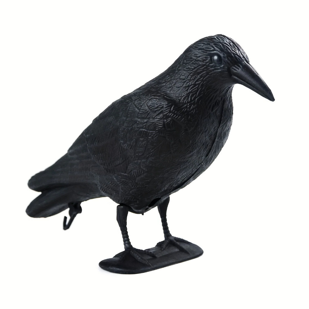 1 PC จําลอง Black Crow Raven Bird Repellent ควบคุม Pest Pigeon Repellent ตกแต่งสวนกลางแจ้ง Halloween Party เครื่องประดับ Yard