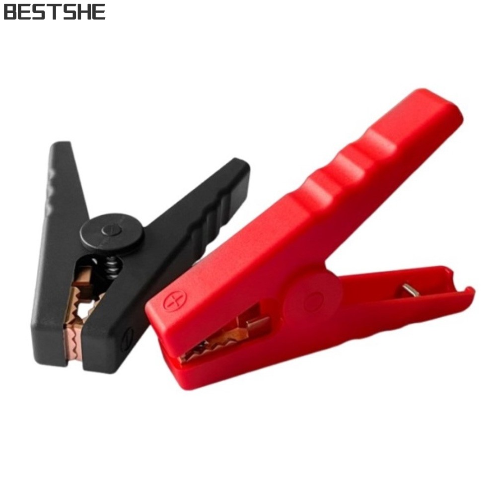 <bestshe> 1pc ขนาดใหญ่ 100A จระเข้สําหรับคลิปจระเข้รถแบตเตอรี่เครื่องชาร์จฉนวน Clamp