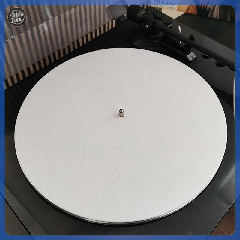 Wl| 1pc Slip Mat Felt Turntable Platter สําหรับ LP ไวนิลบันทึกเสียงเปลี่ยน DIY อุปกรณ์เสริม Audiophile หนา Turntable Mat ใหม่