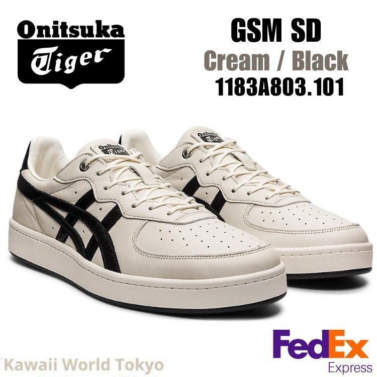 Onitsuka Tiger GSM SD Cream/Black 1183a803 101 unisex New!! ญี่ปุ่น f/s 0fhb