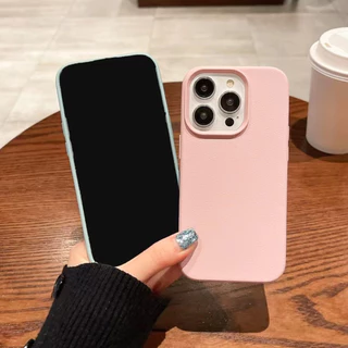 Leather TPU เคส For Iphone 16 Pro Max 11 13 14 15 Plus 12 17 16promax 16pro 15promax 13promax เคสโทรศัพท์มือถือ