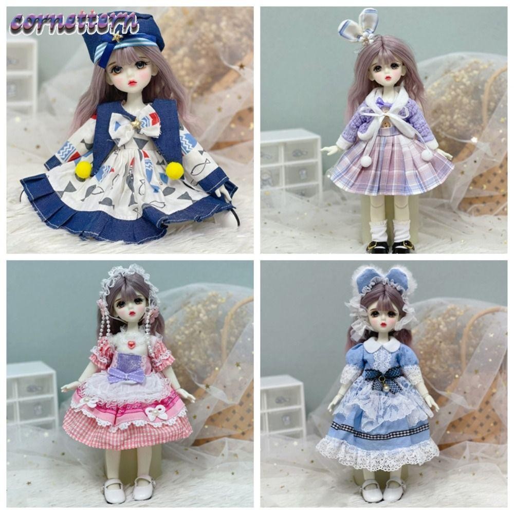 เสื้อผ้าตุ๊กตา BJD CORTE 1/6, ชุดแม่บ้าน Lorita สวย, แฟชั่นพร้อม Headwear น่ารัก Lorita ชุดเด็ก