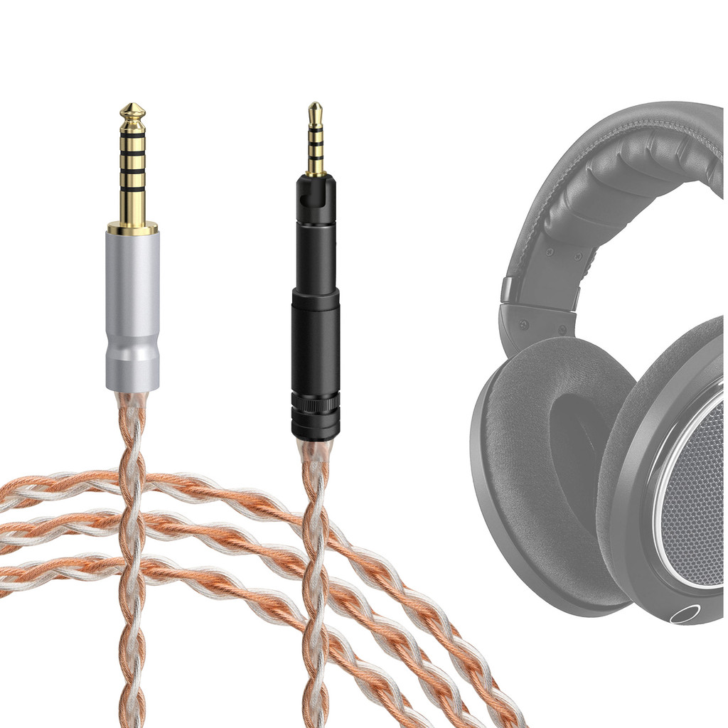 Geekria Silver-Plated อัพเกรดสายสัญญาณเสียง 4.4 มม. ถึง 2.5 มม. เข้ากันได้กับ Sennheiser HD620S, HD5