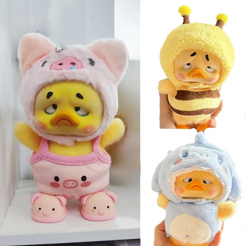 JULIEFASHION เสื้อผ้าสําหรับ 15 cm Annoying Duck Upset Duck Plush Series เสื้อผ้าเด็กอุปกรณ์เสริมเป็ดสีเหลืองขนาดเล็กตุ๊กตาเสื้อผ้า