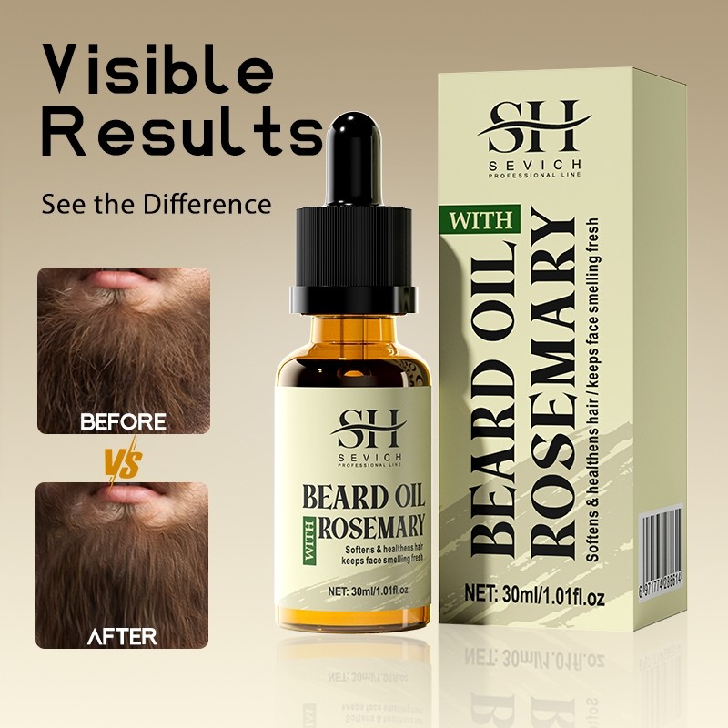 Sevich Rosemary Beard Oil 30ML Beard Grower Rosemary Oil สําหรับ Hair Growth Essence Hair Anti-Lose
