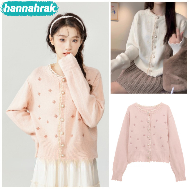 (ส่งจากกรุงเทพฯ)เสื้อกันหนาวผู้หญิง แขนยาว ลําลอง ทรงหลวม สีพื้น แฟชั่นสไตล์เกาหลี สําหรับผู้หญิง