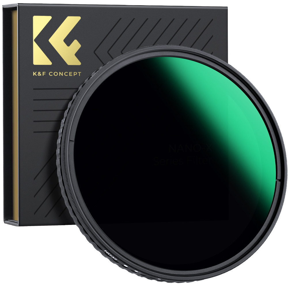 K&f Concept NANO-X Variable ND Filter ND8-ND128 (3-7 Stop) HD Hydrophobic VND Filter 37mm-82mm