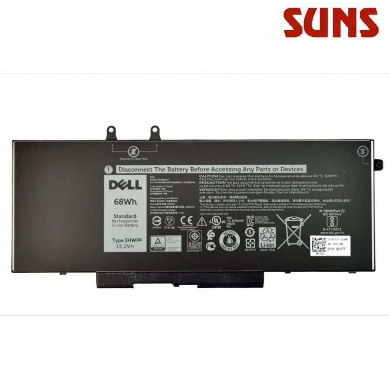 ✿3HWPP แบตเตอรี่แล็ปท็อปสำหรับ Dell Precision 3541 3551 Latitude 5401 5501 5411 5510 5511 1VY7F