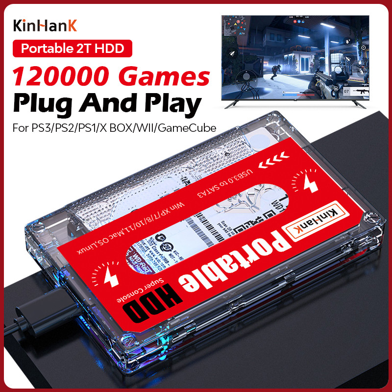 Y2T Batocera แบบพกพาสำหรับ Windows 120000 Retro เกมสำหรับ PS3/PS2/PS1/X กล่อง/WII/Sega Saturn/N64/SN