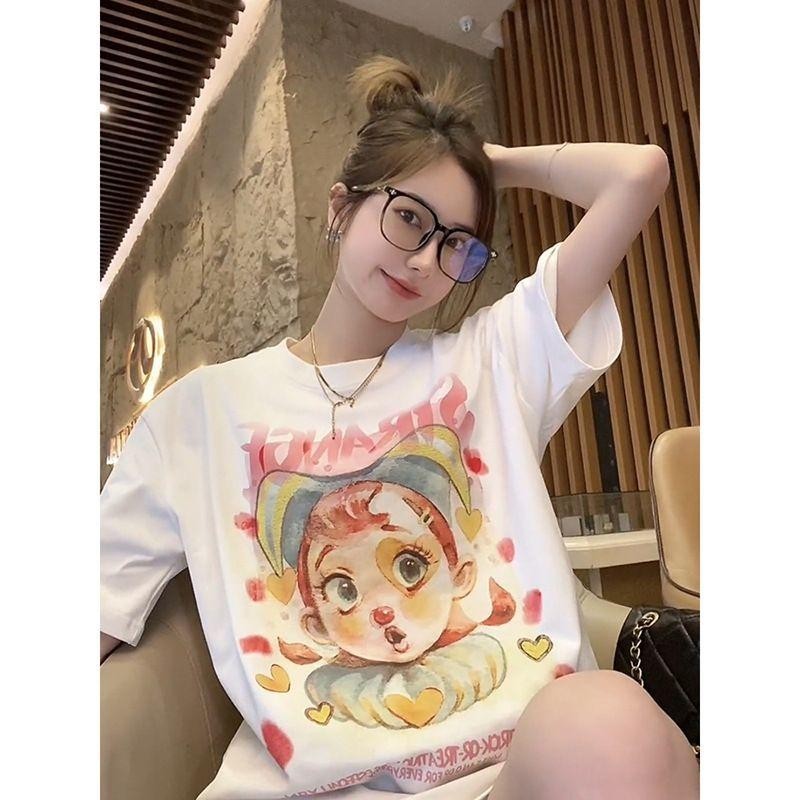 ส่งฟรี เสื้อยืดน่ารัก เสื้อยืดCM09สไตรเกาหลี เสื้อยืดใส่สบาย ทรงสวยไม่ย้วย สีไม่ตก
