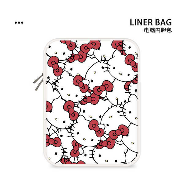 กระเป๋าใส่ไอแพด กระเป๋าโน๊ตบุ๊ค 15 6 กระเป๋าใส่คอมพิวเตอร์ Hello Kitty กระเป๋าใส่แท็บเล็ตสำหรับเด็กผู้หญิง14นิ้ว IPAD สำหรับ Lenovo air Apple macbook13โน้ตบุ๊ค Huawei 15.6นิ้วกระเป๋าใส่แท็บเล็ต HP Xiaomi
