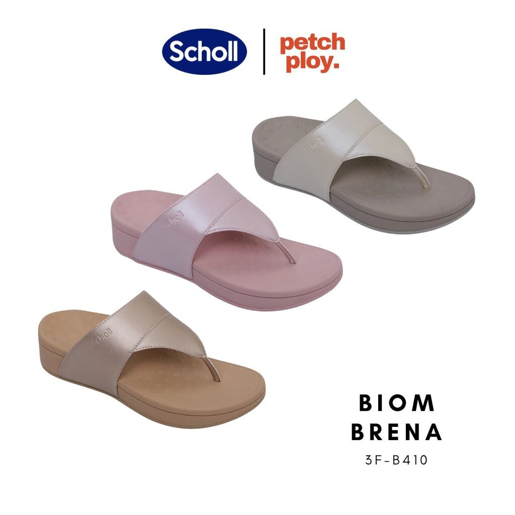 รุ่นใหม่!! Scholl รุ่น Biom Brena 3F-B410 รองเท้าสกอลล์ของแท้ รองเท้าสุขภาพ