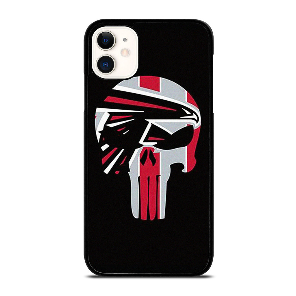 Atlanta Falcons ทีมฟุตบอล Skull เคสโทรศัพท์ฝาครอบป้องกันสําหรับ Iphone 16 15 Pro Max Plus XS