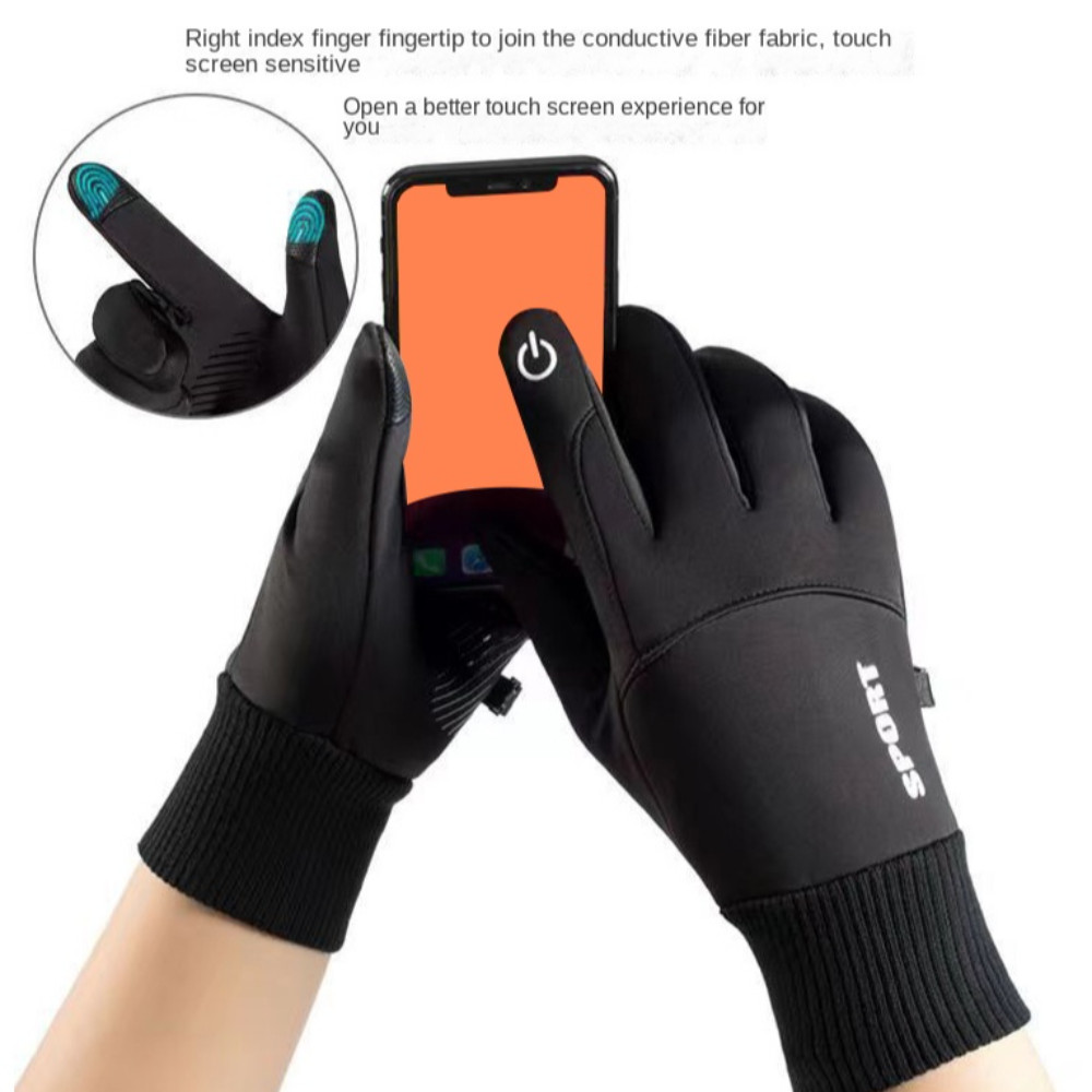 เยี่ยมเลย165ถุงมือฤดูหนาว,ถุงมือเต็มนิ้วที่เหมาะกับผิวกันน้ํา,แฟชั่นหน้าจอสัมผัสถุงมือปั่นจักรยานกันลมกันลื่นรถจักรยานยนต์ - รูปที่ 5