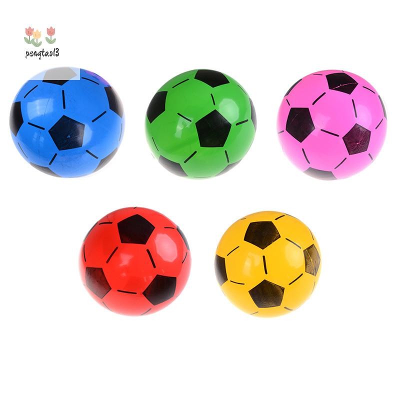 Pengatao13 1PC Inflatable PVC ฟุตบอลลูกฟุตบอลเด็กเด็กชายหาดสระว่ายน้ํากีฬาบอลของเล่นใหม่