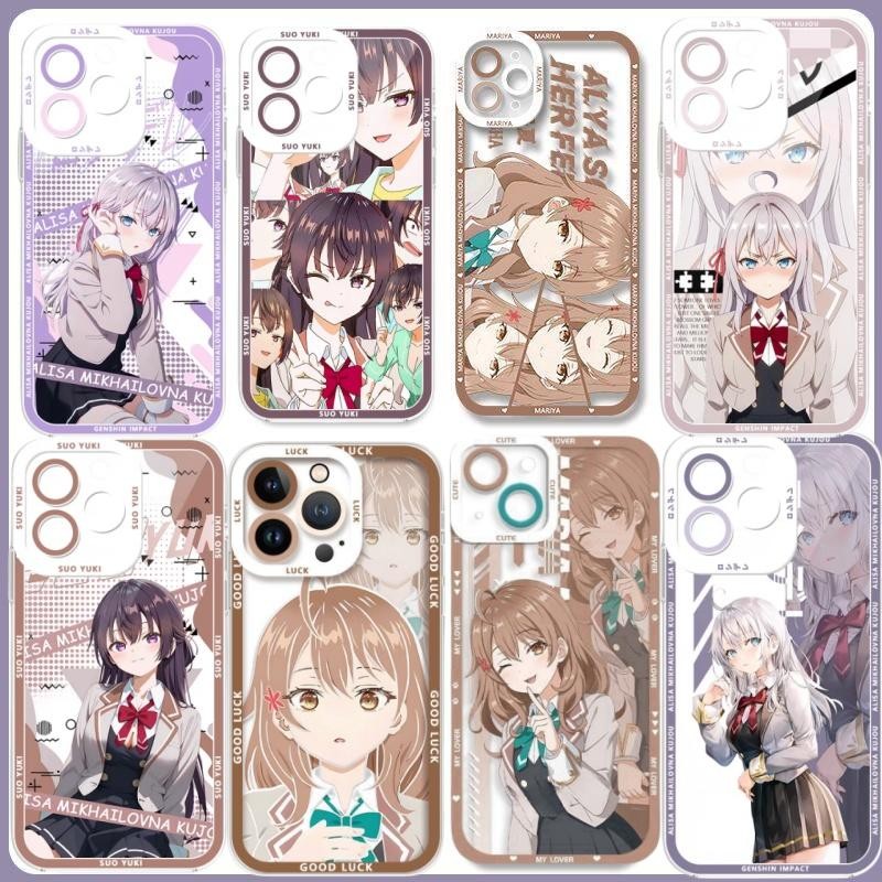 น่ารัก Maria Alisa Yuki Suou สําหรับ Xiaomi Redmi หมายเหตุ 12 4G 12C 10C 9T A1 A2 9 หมายเหตุ 10 11 12 Pro 10S 11S 12S โทรศัพท์มือถือกรณี Soft Clear อะนิเมะ Alya กันกระแทกโปร่งใส
