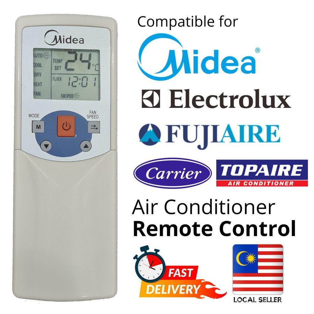 Midea รีโมทคอนโทรล aircond R05/bgce Electrolux R05/BGE carrier rm05/BGE topaire fujiaire