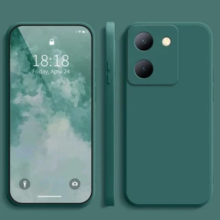 เคส Vivo Y27S / Y36 สีทึบ Vivo Y27S เคสซิลิโคนป้องกันการตกสีธรรมดาเรียบง่าย YT