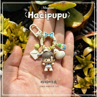 ของแท้ POPBEAN hugme Series พวงกุญแจ Popbean น่ารัก Hand-Painted พวงกุญแจกระเป๋าจี้