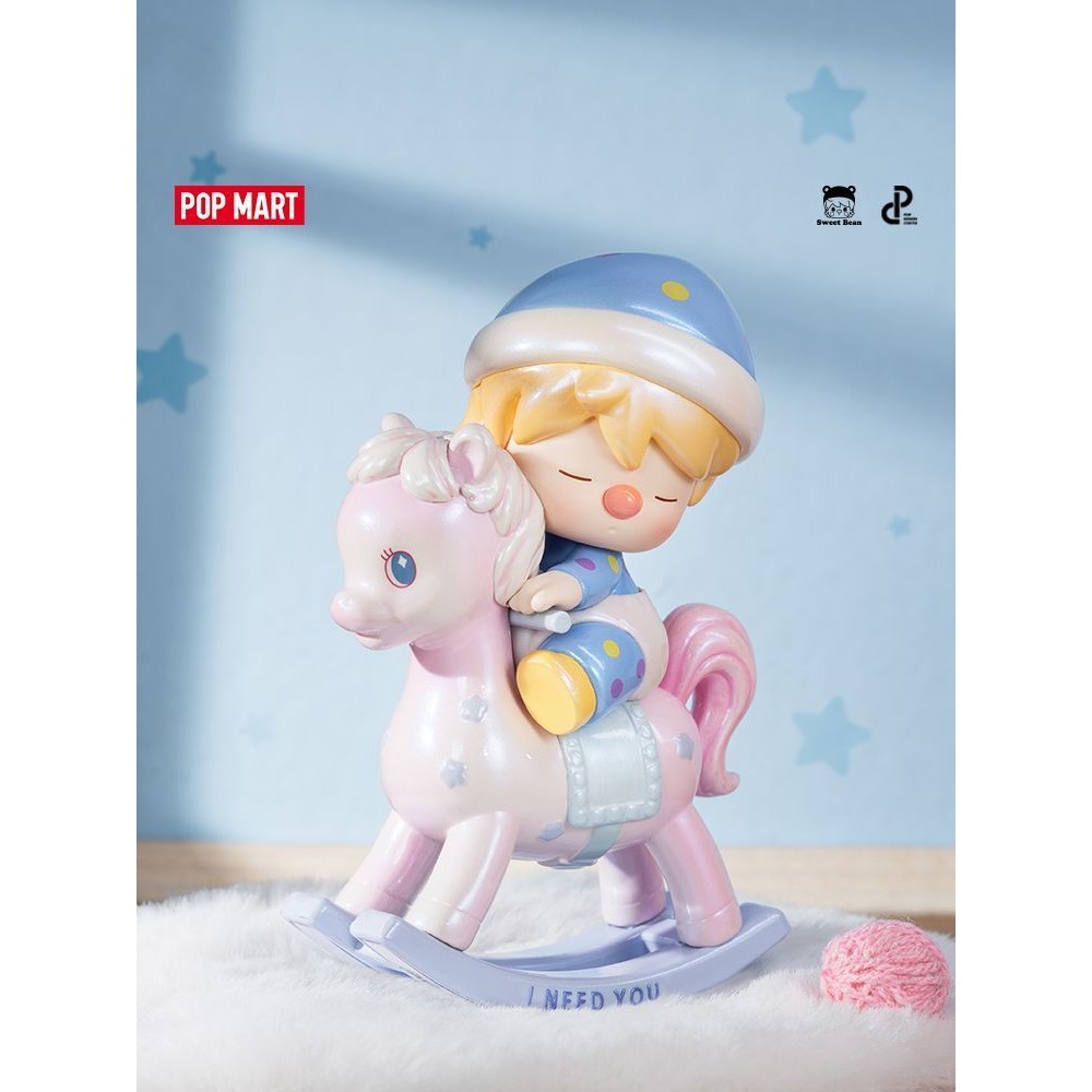 Popmart บับเบิ้ลมาร์ทถั่วหวานน้อยรักน้ำชายามบ่ายกล่องตาบอดรูปที่นิยมในโลกออนไลน์ของตกแต่งเดสก์ท็อปของขวัญสำหรับสาวๆ