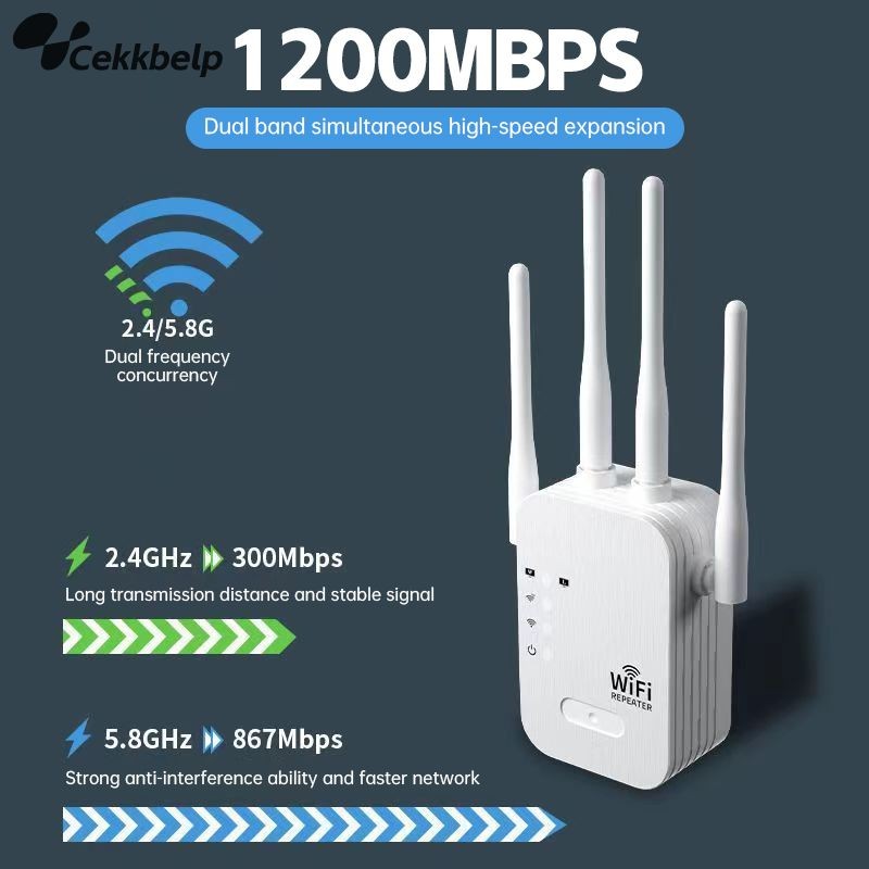 ตัวดูดสัญญาณ wifi4GHzตัวขยายสัญญาณwifi ตัวรับสัญญาณwifi4ตัวมีความเข้มแข็ง สัญญาณwifi 1วินาที ระยะการ