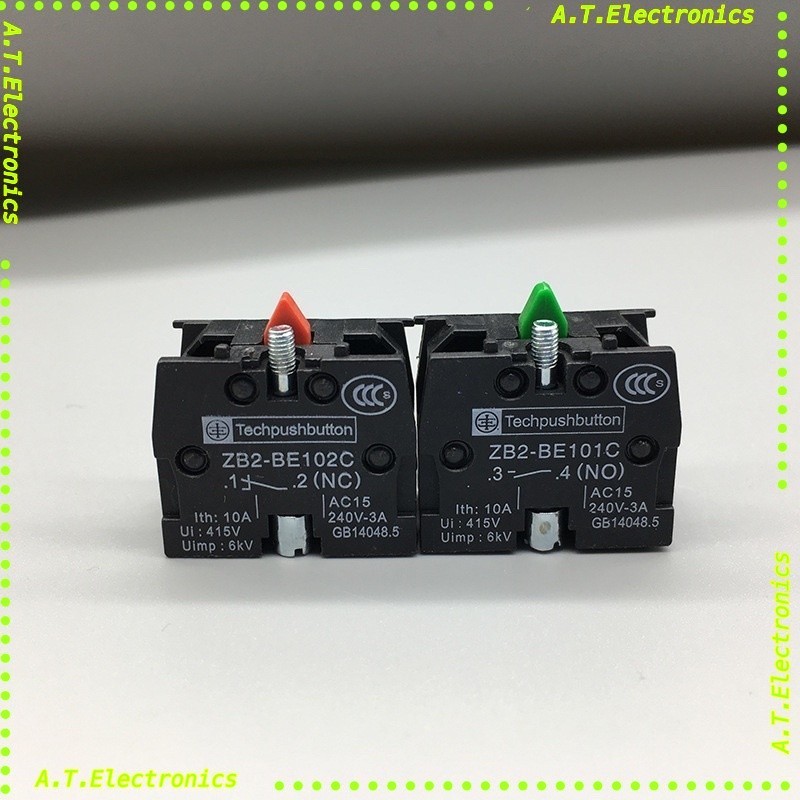 ถูกสุด! คอนแทคสวิตช์(contact)10A 600V มี 2 แบบ NO(ZB2-BE101) NC(ZB2-BE102)