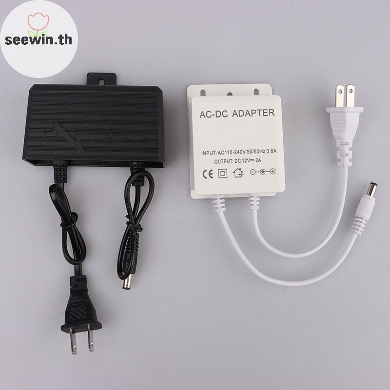 Seewin 12V 2A 2000ma กล้องวงจรปิดแหล่งจ่ายไฟ adaptor ปลั๊กกันน้ํากลางแจ้งเครื่องชาร์จ th