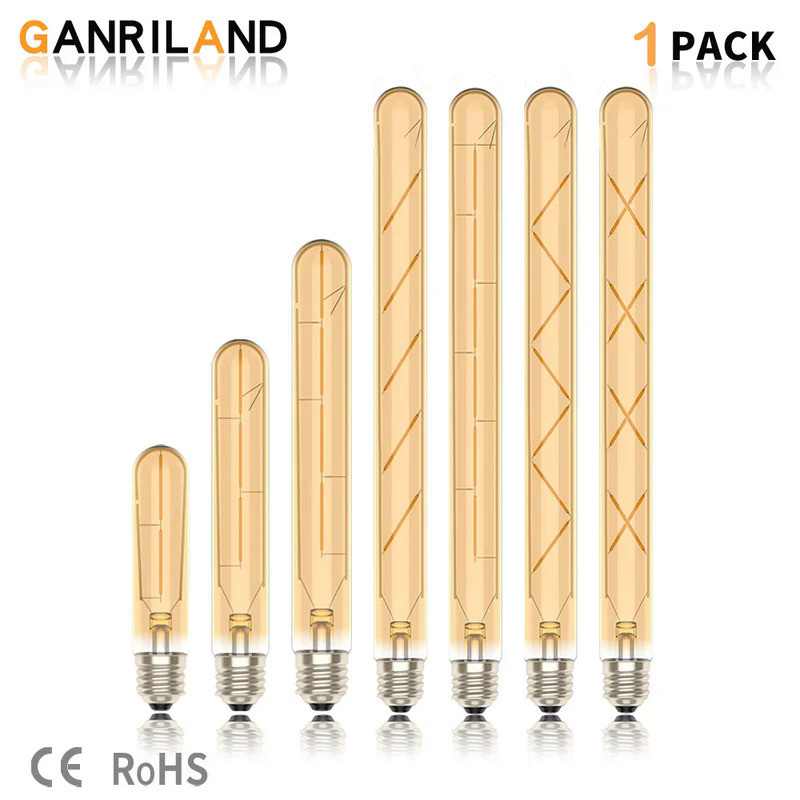 Vintage Edison LED Light Lamp T185 T225 T300 LED Bulb E27 2W 3W 4W 5W 6W 7W 8W 220V Retro Flame Ligh