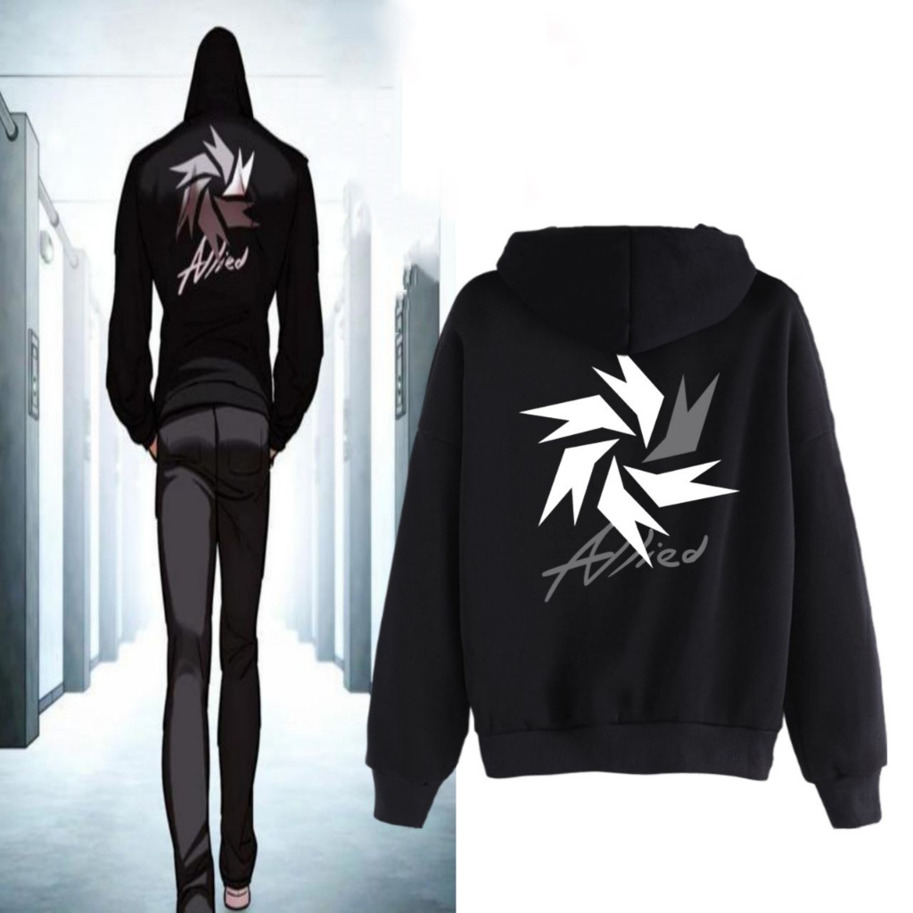 【HOT】เสื้อแจ็กเก็ต มีฮู้ด ลาย Allied Park Hyungseok Lookism M-3XL