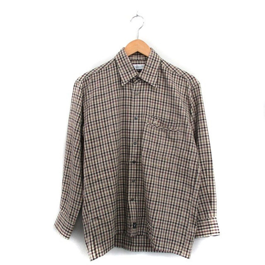 LYLE & SCOTT LYLE&SCOTT SHIRT LONG SLEEVE CHEST POCKET CHECK M Direct from Japan Secondhand