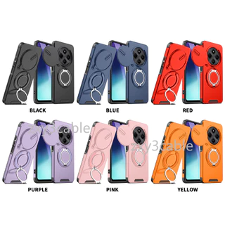 กันกระแทก Push Window สําหรับ Redmi 14C POCO C75 4G 2024 หรูหราแม่เหล็กสําหรับ Redmi14C 14 C XiaomiPOCOC75 C 75 Stand Holder ป้องกันกลับกรณี