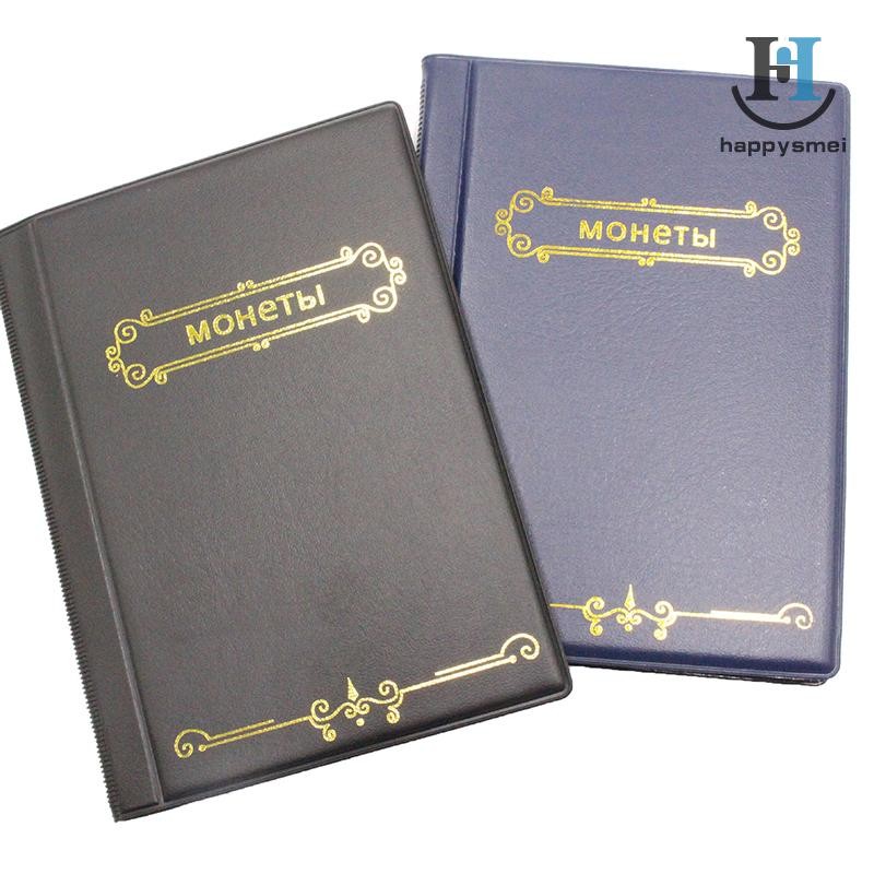 [GA] 120 กระเป๋าอัลบั้มสําหรับเหรียญคอลเลกชันหนังสือตกแต่งบ้านอัลบั้มเหรียญผู้ถืออัลบั้มคอลเลกชันหนังสือสมุดภาพคู่แถวรัสเซีย TH