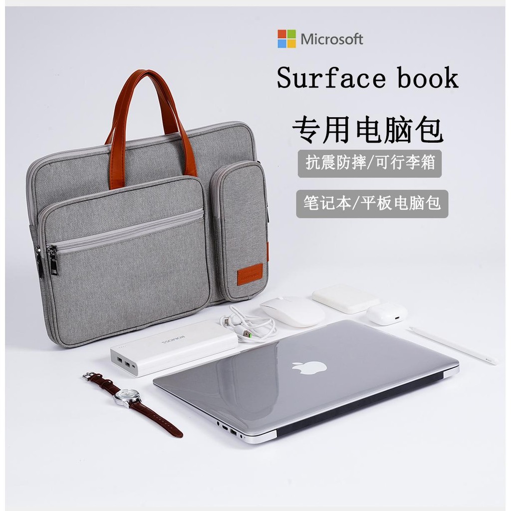 Microsoft Surface Pro 8 กระเป๋าแล็ปท็อป Laptop4 แท็บเล็ต 5 แบบพกพา Go3 กระเป๋า 12.3 นิ้ว 7 Apple 52 