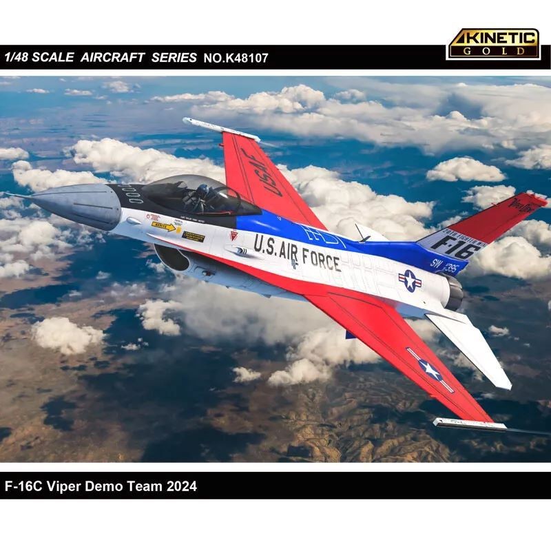 KINETIC K48107 1/48 F-16C Viper Demo Team 2024 ชุดโมเดล
