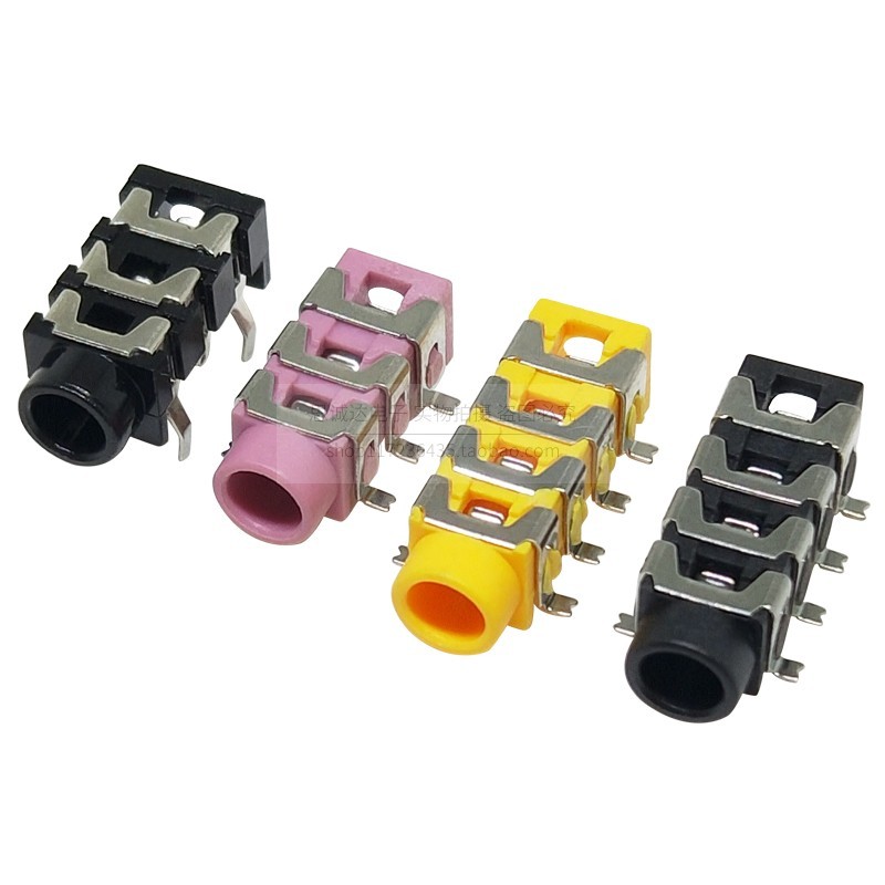 Pj-313 PJ314 PJ313D ปลั๊กตรง 5 พินแพทช์ 6/8 พิน 3.5 มม.ซ็อกเก็ตเสียงหูฟังซ็อกเก็ตหญิง