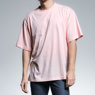 era-won เสื้อยืด Oversize T-Shirt สี Light Pink (คอชั้นเดียว…
