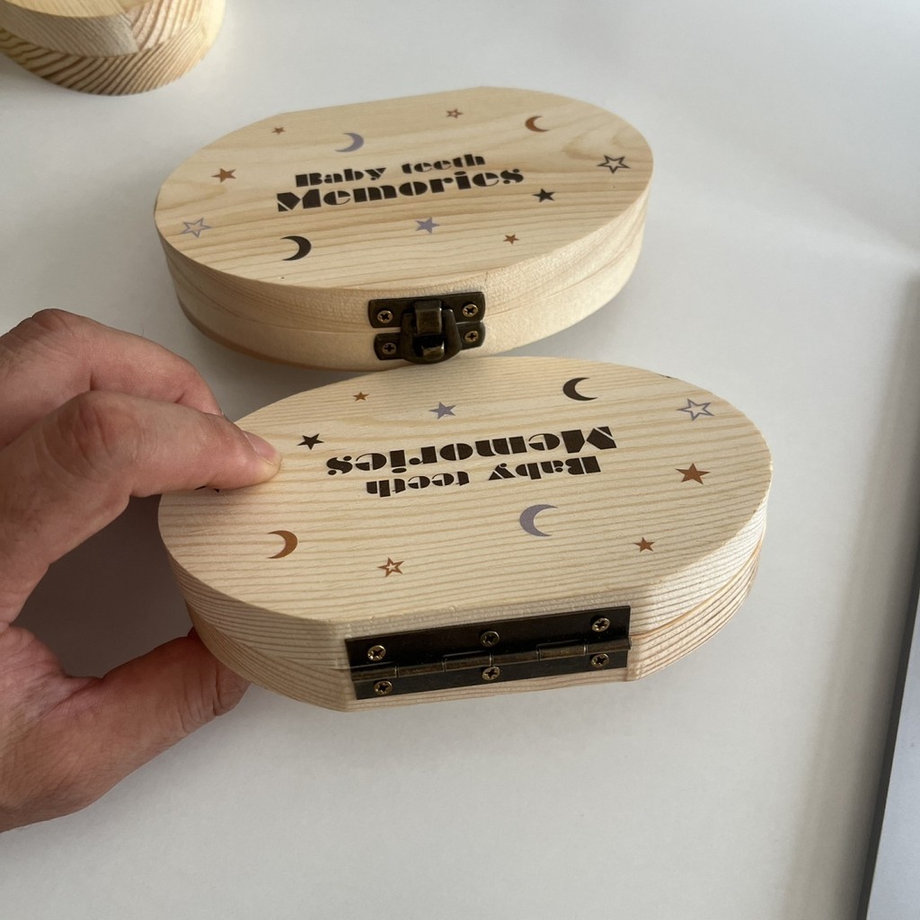 กล่องฟันน้ำนมสำหรับเด็กกล่องเก็บฟันสำหรับเด็ก, ฟันน้ำนมสำหรับเด็กชายและเด็กหญิงที่ระลึกถึง p1ih เฉพาะกลุ่มที่สวยงามระดับไฮเอนด์ - รูปที่ 7