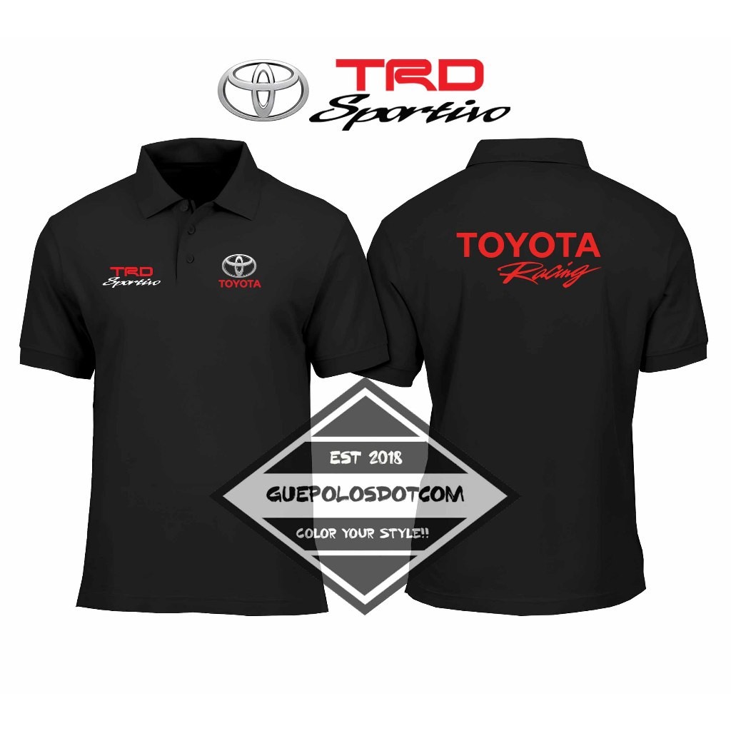 TOYOTA RACING TRD Sportivo POLOSHIRT - เสื้อคอปก TOYOTA TRD Sportivo - TOYOTA LOGO COLLAR POLO