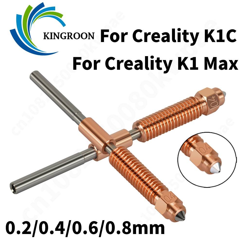 For Creality K1C/K1 Max Hotend Ceramic Heating Block Kit 3D Printer Parts Quick-Swap Nozzle Set Heat