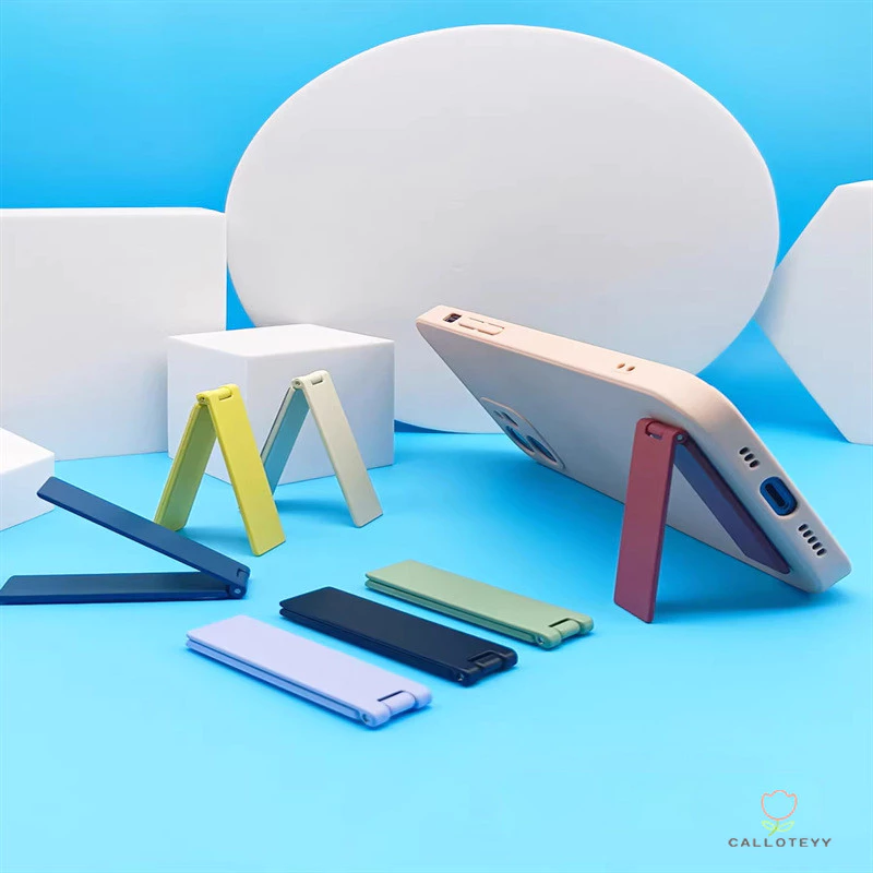 พับได้ holder griptok ขาตั้งโทรศัพท์แบบพับได้น้ำหนักเบา ขนาดเล็ก ขาตั้งอเนกประสงค์สำหรับเดสก์ท็อป ที่วางโทรศัพท์มือถือ