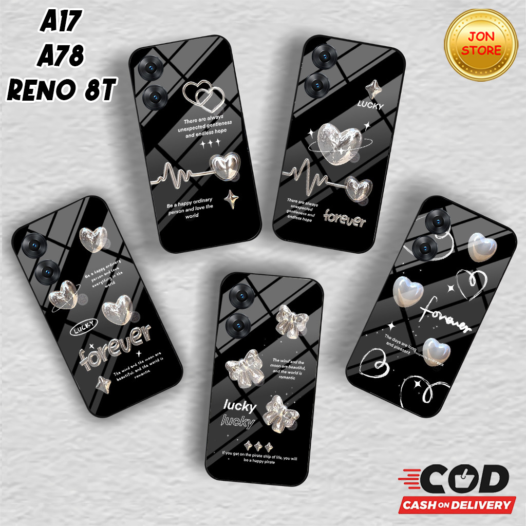 JON-STORE (JJ 13) Softcase Glossy FLOWER MOTIFสําหรับHP OPPO Reno 8T 4G 5G A17 A17k A78 4G A78 5G A5