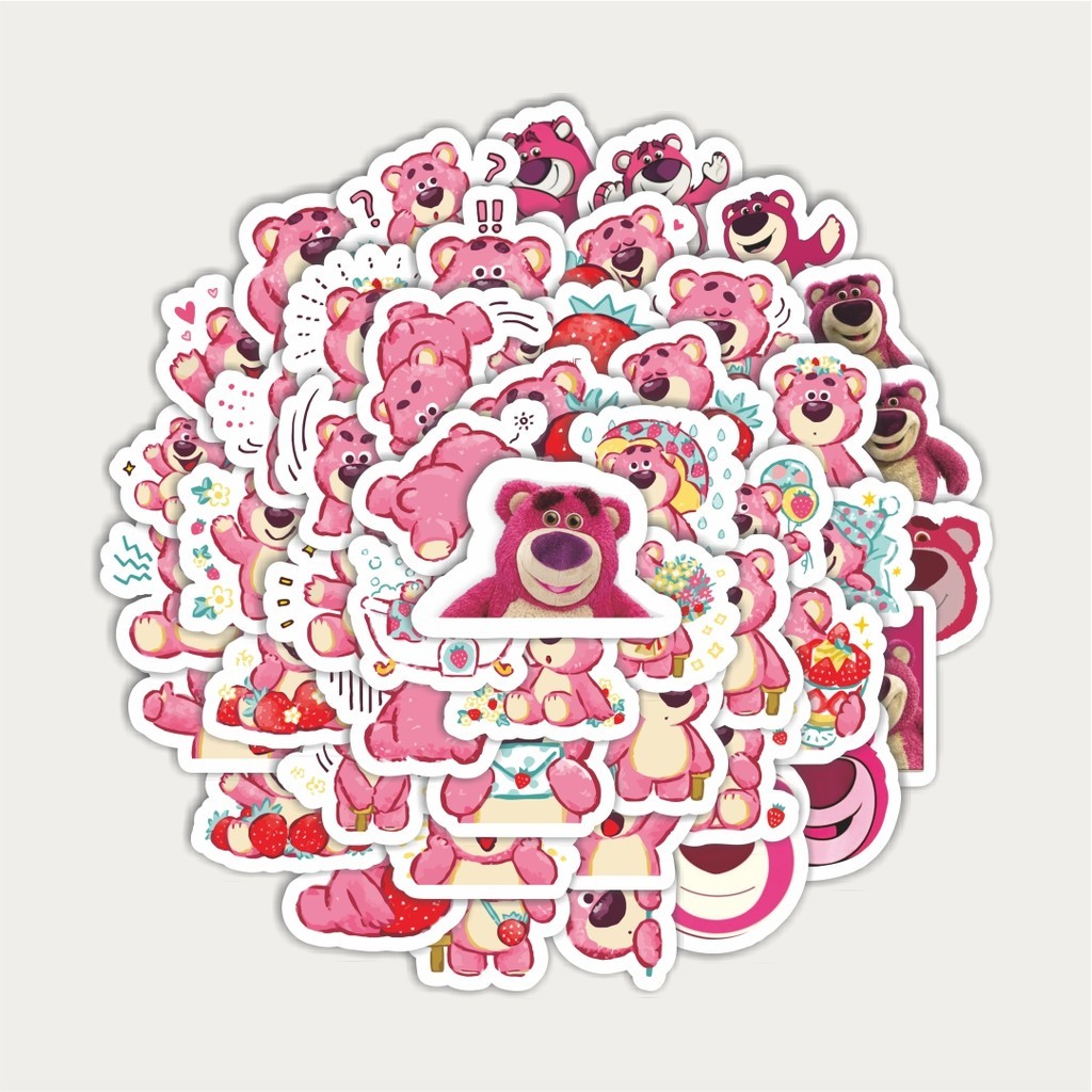 สติ๊กเกอร์ Disney Strawberry Bear (Lotso) | สติ๊กเกอร์ TUMBLR | สติ๊กเกอร์แล็ปท็อปสําหรับกระเป๋าเดิน