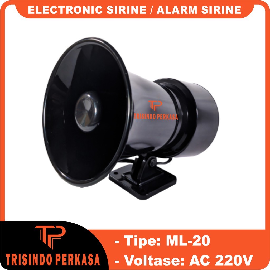 ไซเรนอิเล็กทรอนิกส์ ML 20 Siren ML-20 Alarm Siren ML-20 AC 220V ML20