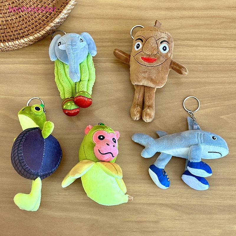 [technicolor] Mini Brainrot Tung Sahur ตุ๊กตาพวงกุญแจของเล่นตุ๊กตา Trralero Tralala ตัวเลข ardino Crocodilo Shimpanini Bananini Decor ตุ๊กตาของขวัญสต็อกใหม่