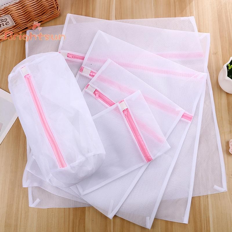 [BT-t] 3 ขนาดซิปตาข่ายซักรีดล้างกระเป๋าพับ Delicates ชุดชั้นใน Bra ถุงเท้าชุดชั้นในเครื่องซักผ้าเสื้อผ้าป้องกันสุทธิใหม่