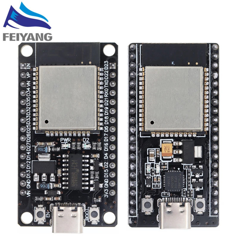 ESP32 TYPE-C USB CH340C CP2102 WiFi + บลูทูธ Ultra-Low Power Dual Core ESP32-DevKitC-32 ESP-WROOM-32 บอร์ดขยาย