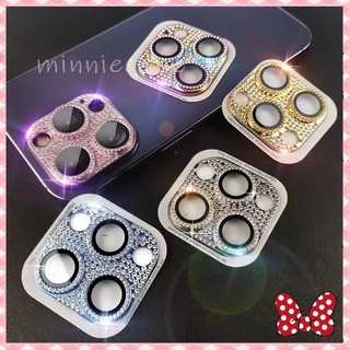 💎💎💎ผงแฟลชเข็มขัดเจาะ ฟิล์มเลนส์ สำหรับไอโฟน หรูหรา film lens for iPhone11 12 13 14 15 16 PRO MAX 14 15 16 PLUS 11 12MINI