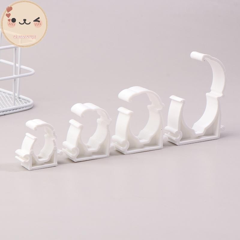 Chee 20 ชิ้นพลาสติก PPR Clamp Holder สําหรับอุปกรณ์ท่อน้ําพร้อมเส้นผ่านศูนย์กลางฝาครอบ 16 มม. 20 มม. 25 มม. 32 มม. EN